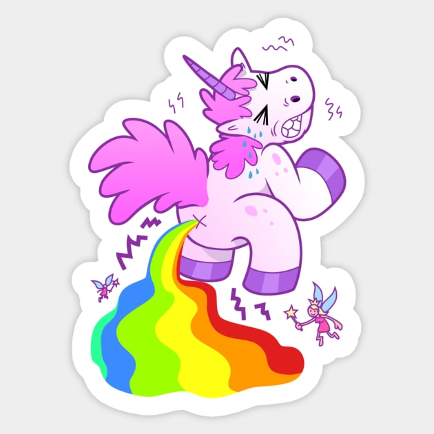 Rainbow Unicorn And The Fairies Sticker by saigon199x